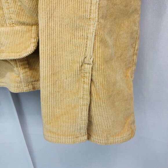 Charter Club Women's Plus Size 16 Corduroy Blazer Jacket Golden Yellow - Picture 6 of 11
